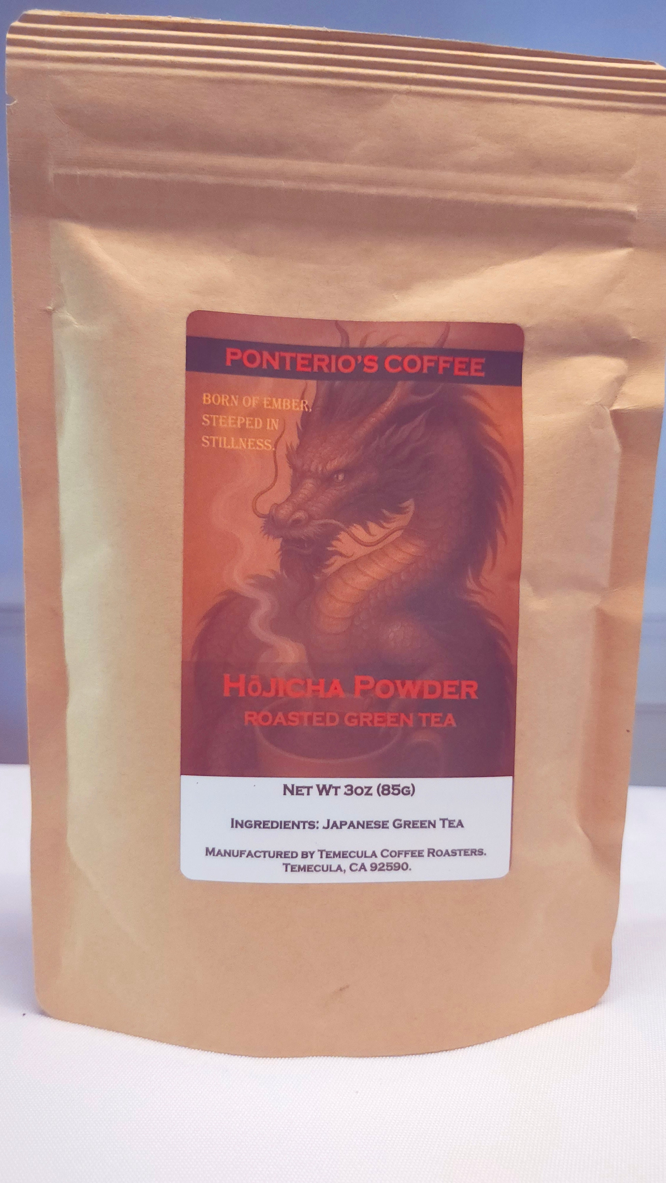 Hōjicha Powder: Roasted Green Tea (3oz)